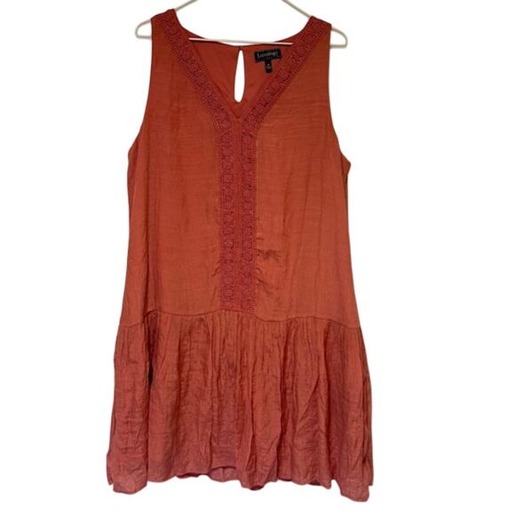 Luxology Dresses & Skirts - Luxology Women's 14 Boho Embroidered Loose Fit Tunic Dress Cottage Resort